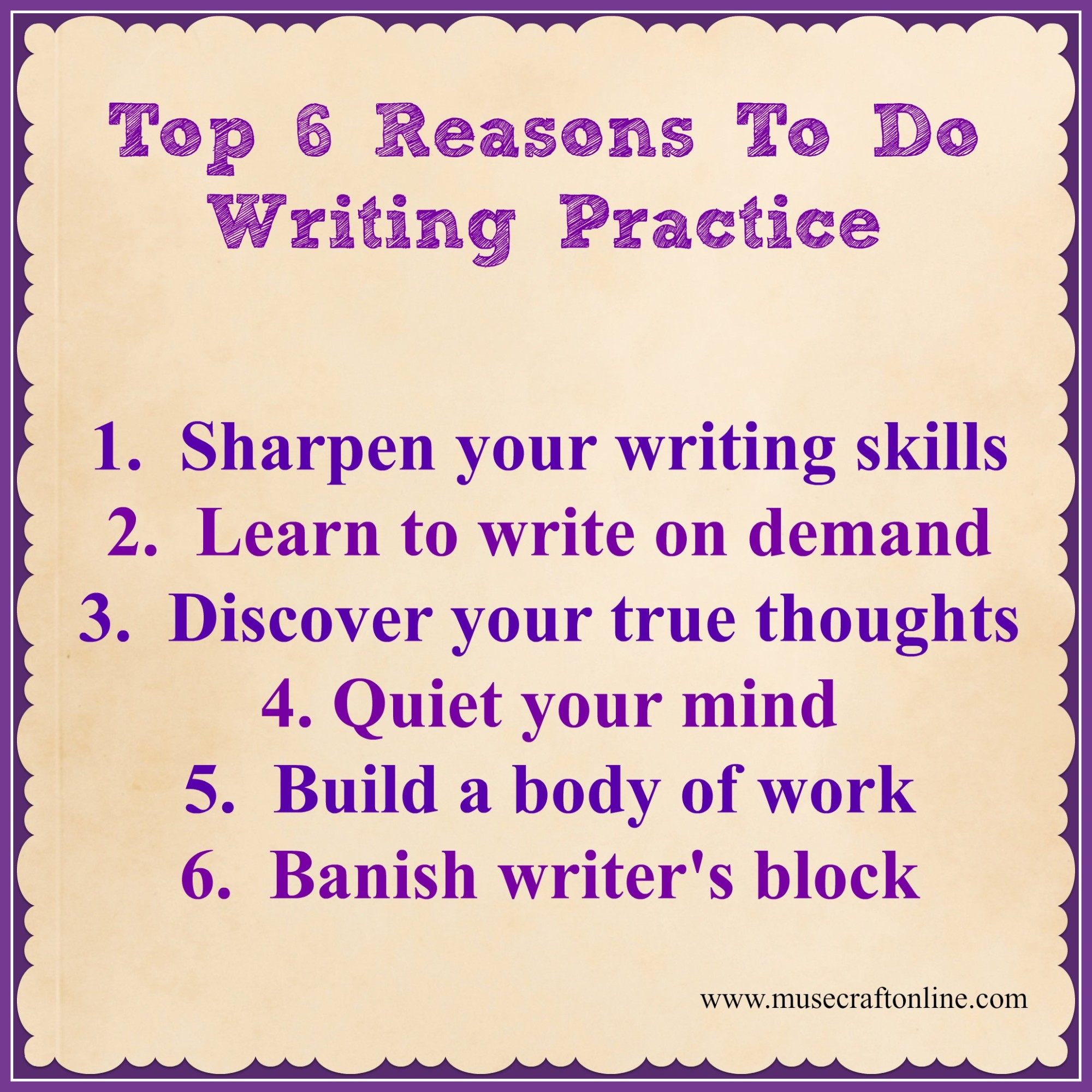 Writing Practice Reasons 2